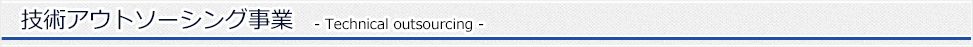 技術アウトソーシング事業 (Technical outsourcing)
